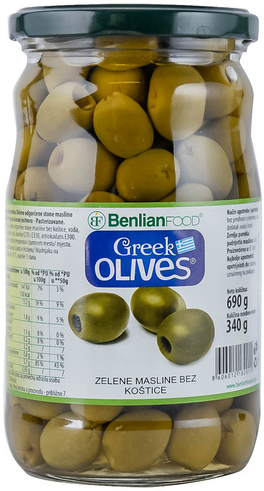 Masline zel.bez kostice Benlian 690g-slika