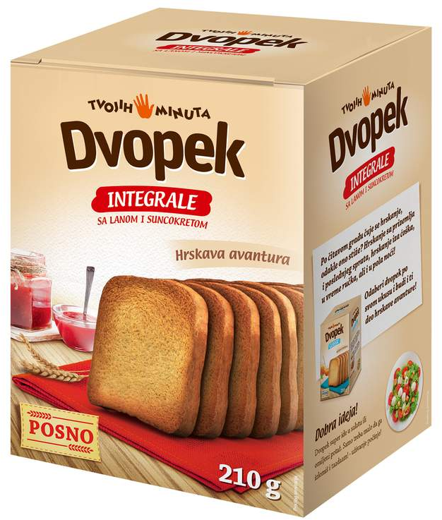 Integralni dvopek Tvojih 5 minuta 210g-slika