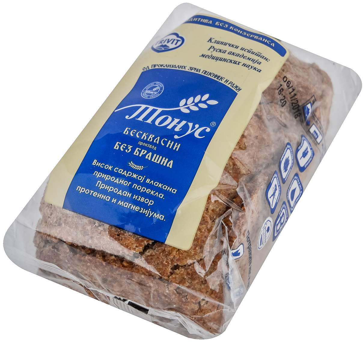 HLEB BESKVASNI TONUS PAK 300G TONUS-slika