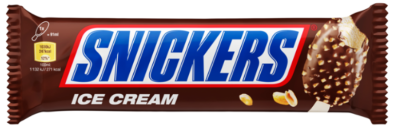 Sladoled Snickers Ice Stick 91ml/73,5g-slika