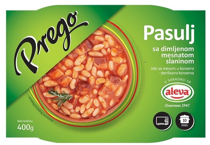 Pasulj/dim.mes.slanina Prego 400g-slika