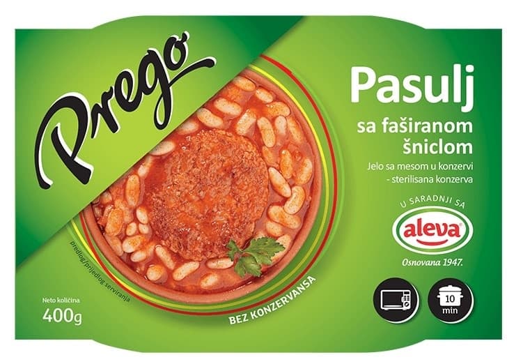 PASULJ SA FAŠ ŠNICLOM 400G PREGO-slika