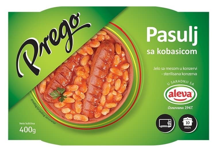 Pasulj sa kobas.Prego 400g-slika