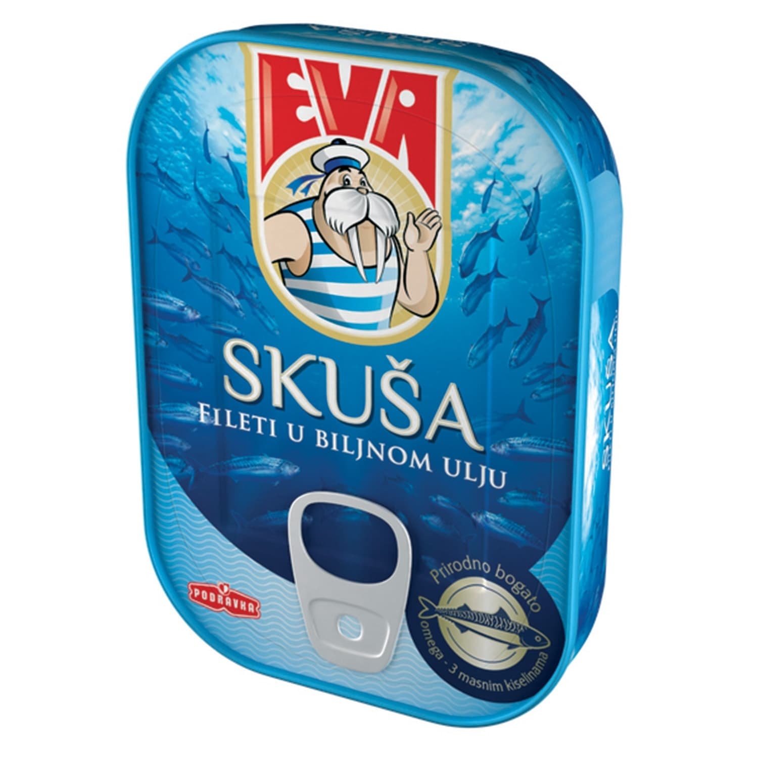 SKUŠA FILETI U BILJNOM ULJU EVA 100 GR PODRAVKA-slika