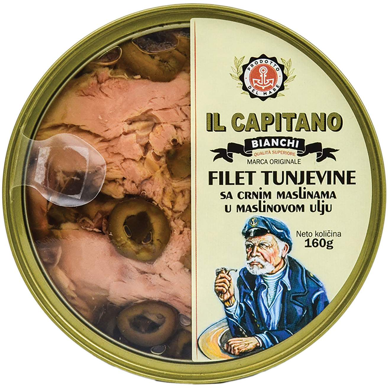Tuna c.masline/m.ulje Il Capitano 160g-slika