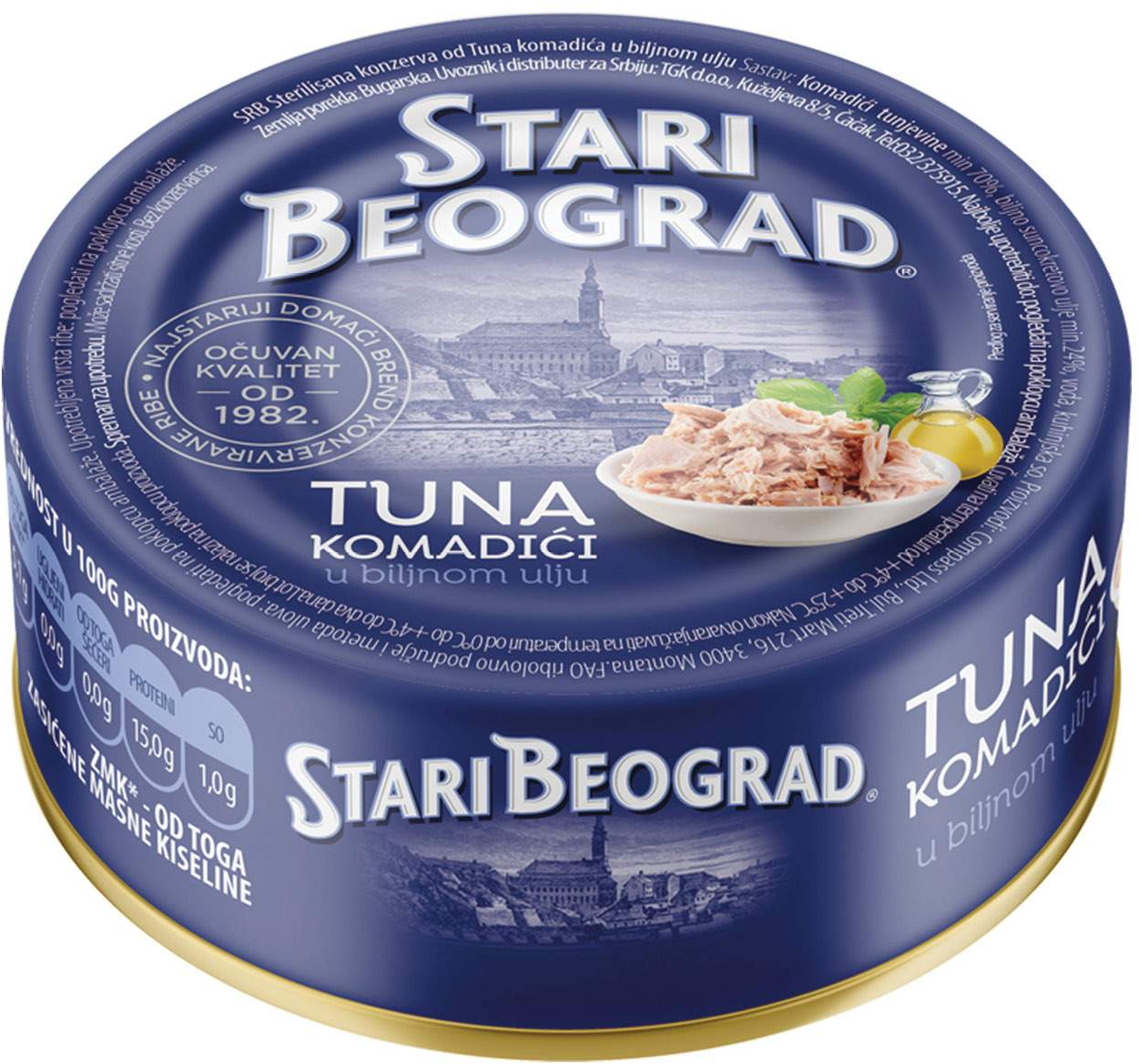 TUNA KOMADIĆI BILJ ULJE 150G ST BEO-slika