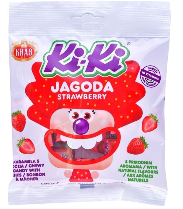 BOMBONE KARAMEL KIKI JAGODA 100G-slika