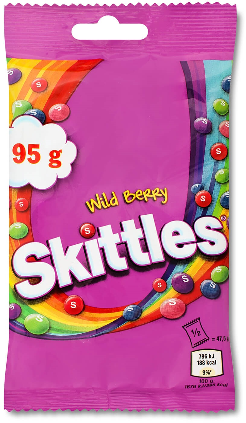 Bombone Skittles WildBerries 95g-slika