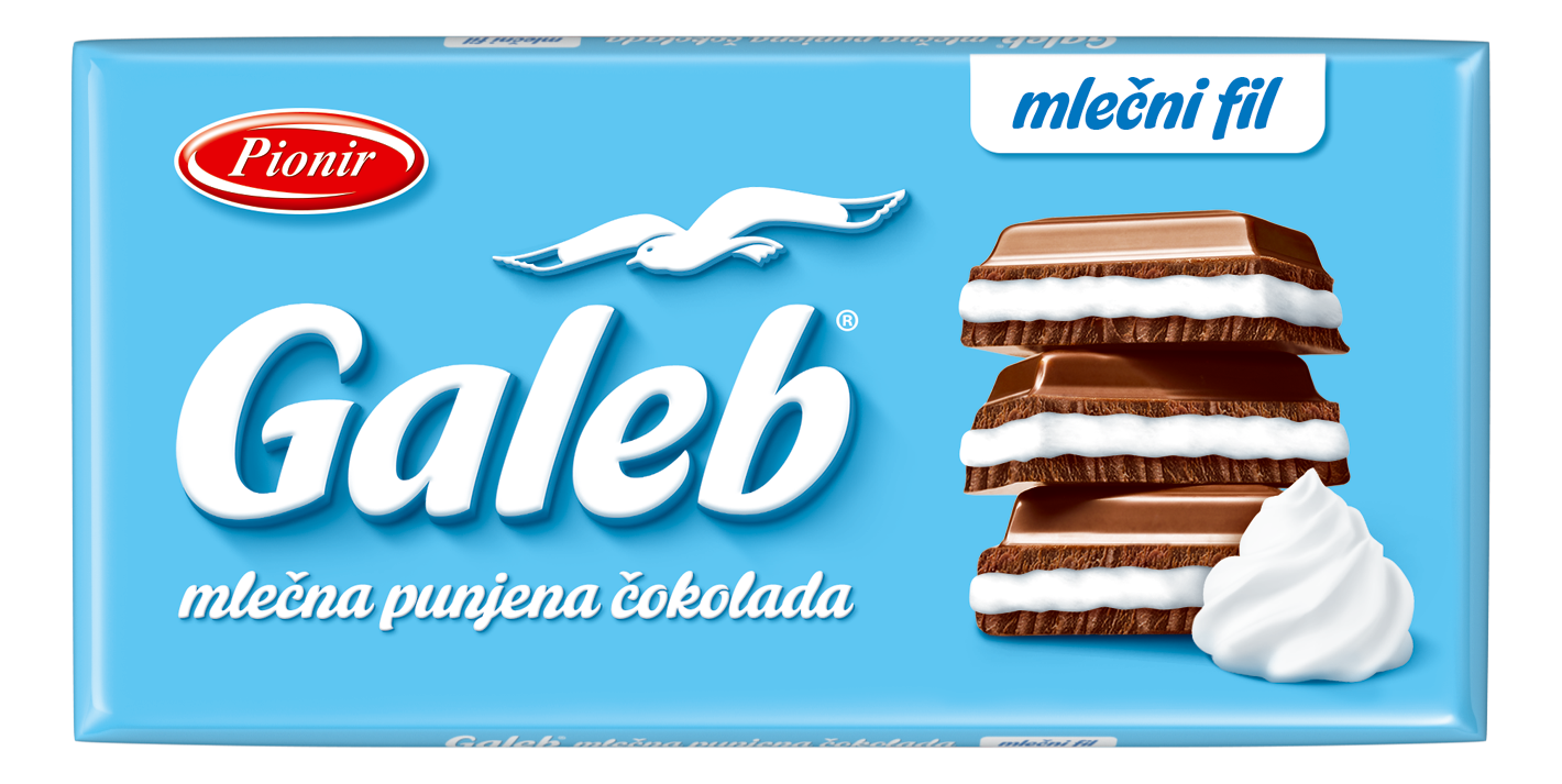 Cokolada mlecna punjena Galeb 80g-slika