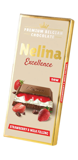 Cokolada mlecna jagoda Nelina 85g-slika