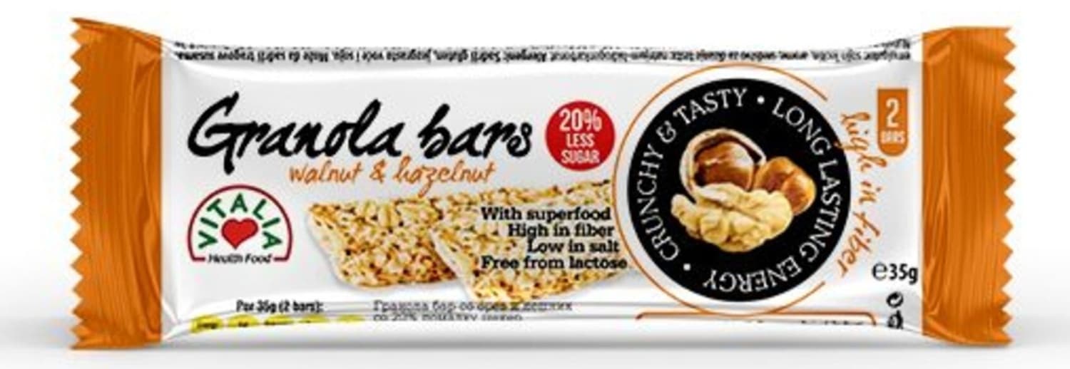 VITALIA GRANOLA BAR WITH WALNUT IHAZELNUT 35GR-slika