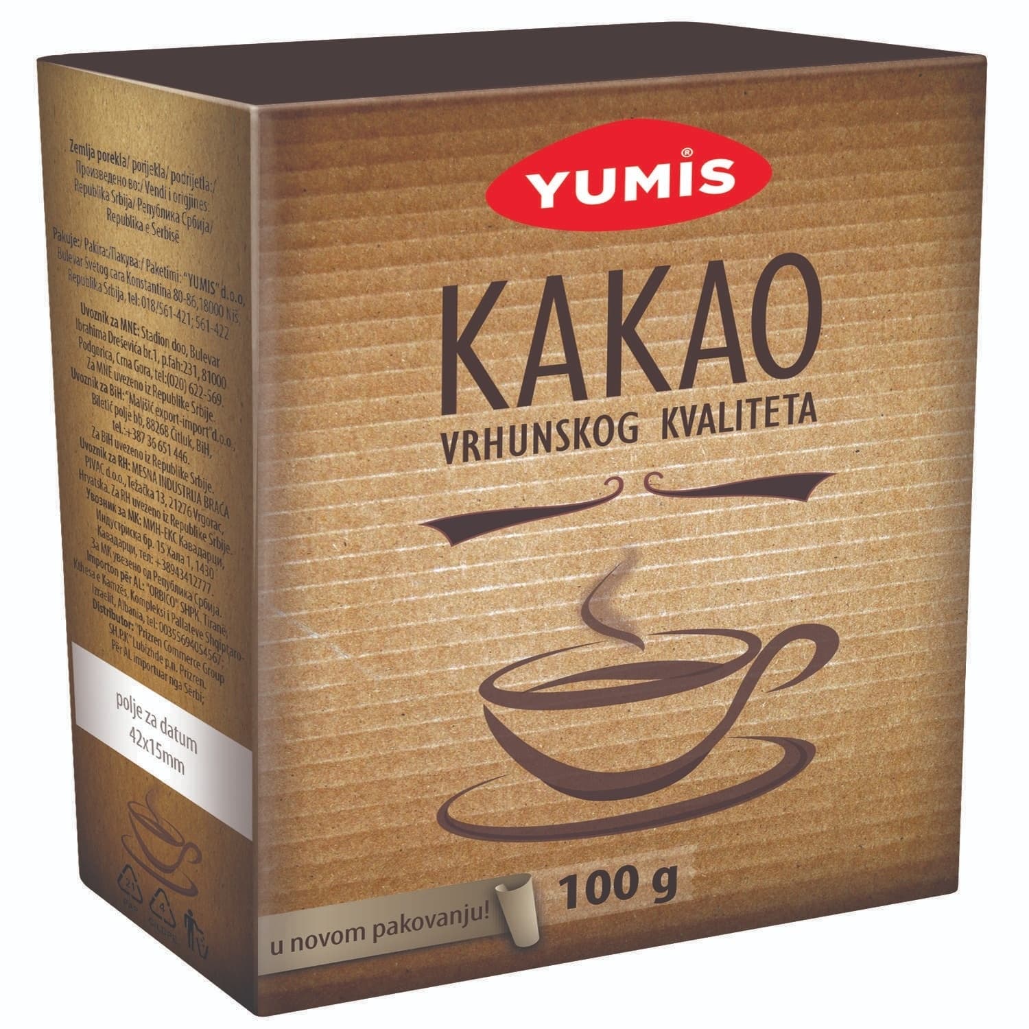 KAKAO 100GR YUMIS-slika