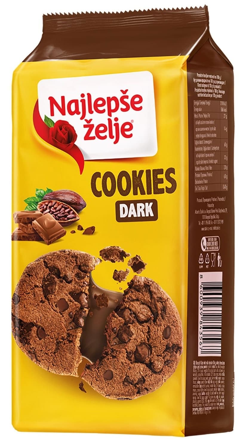 Cookies crna cokolada Najlepse zelje145g-slika