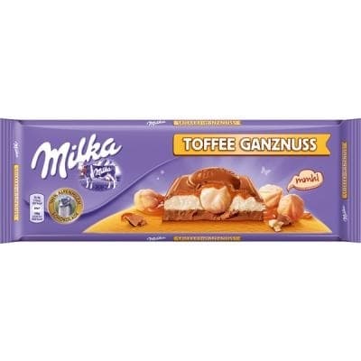 ČOKOLADA MILKA TOFFEE NUTS 300G KRA-slika