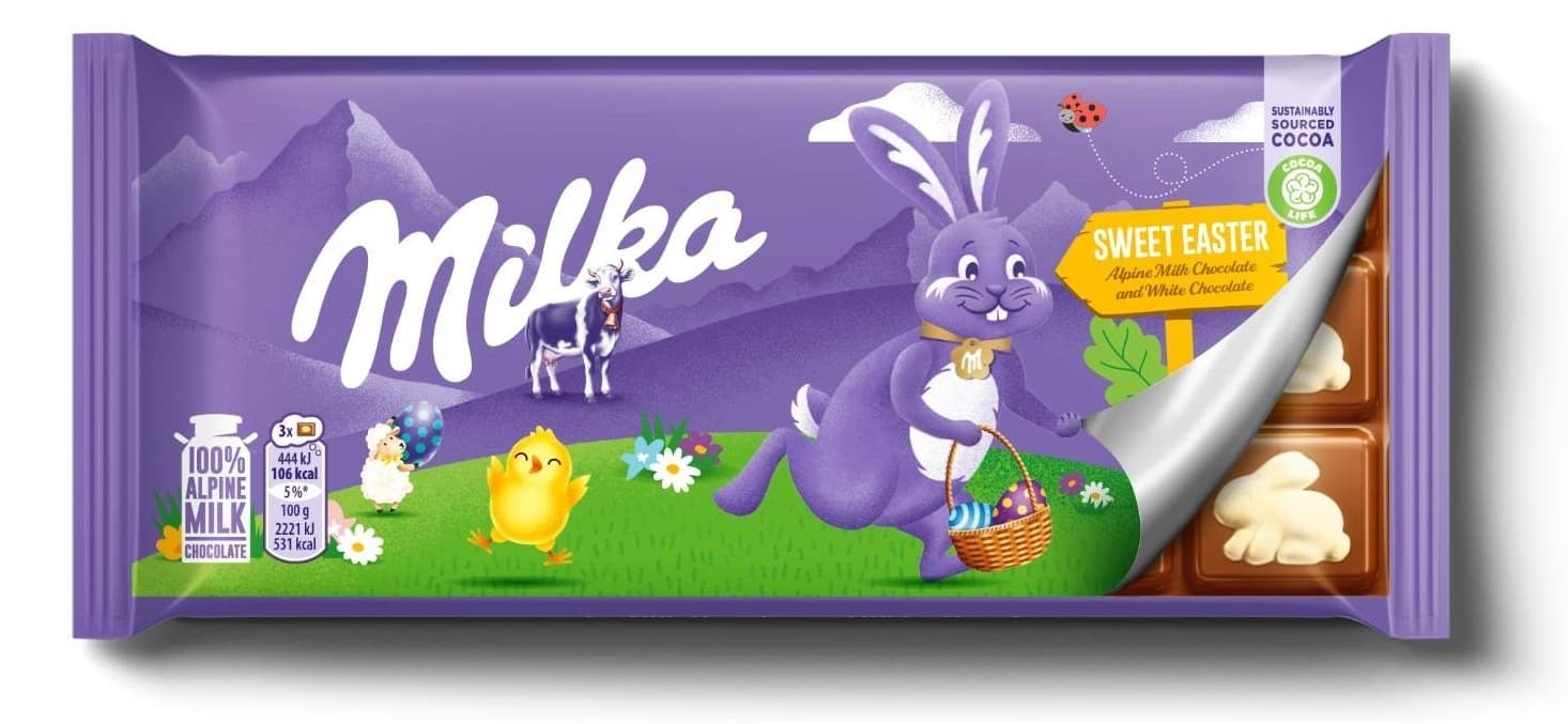 cokolada milka sweet easter 90g nelt-slika