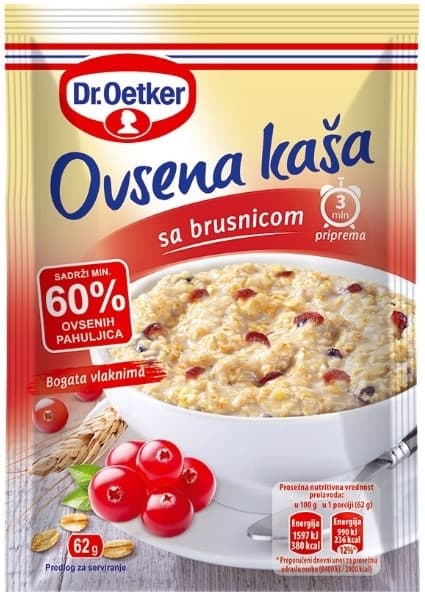 OVSENA KAŠA SA BRUSNICOM 62 GR DR.OETKER-slika