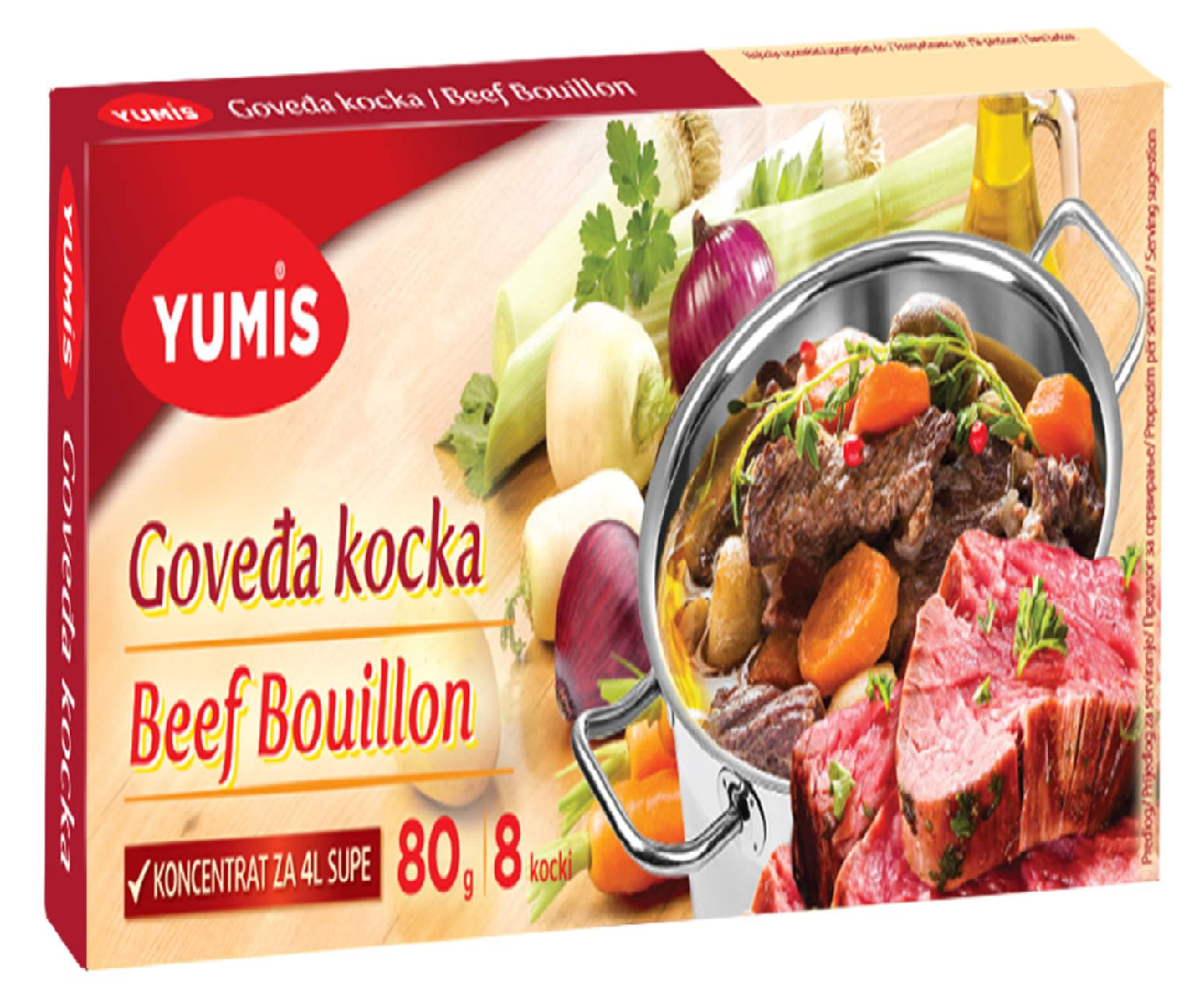 KOCKA GOVEĐA 80G YUMIS-slika