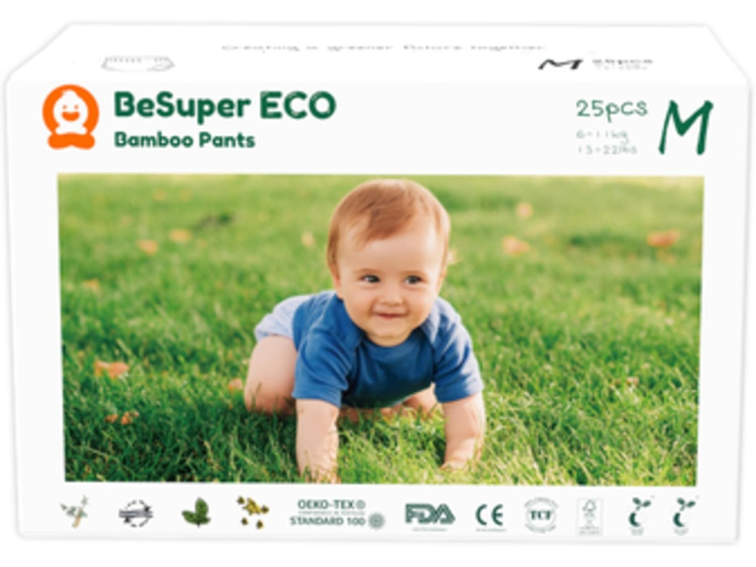 BESUPER pelene pants eco bamboo M 100kom-slika