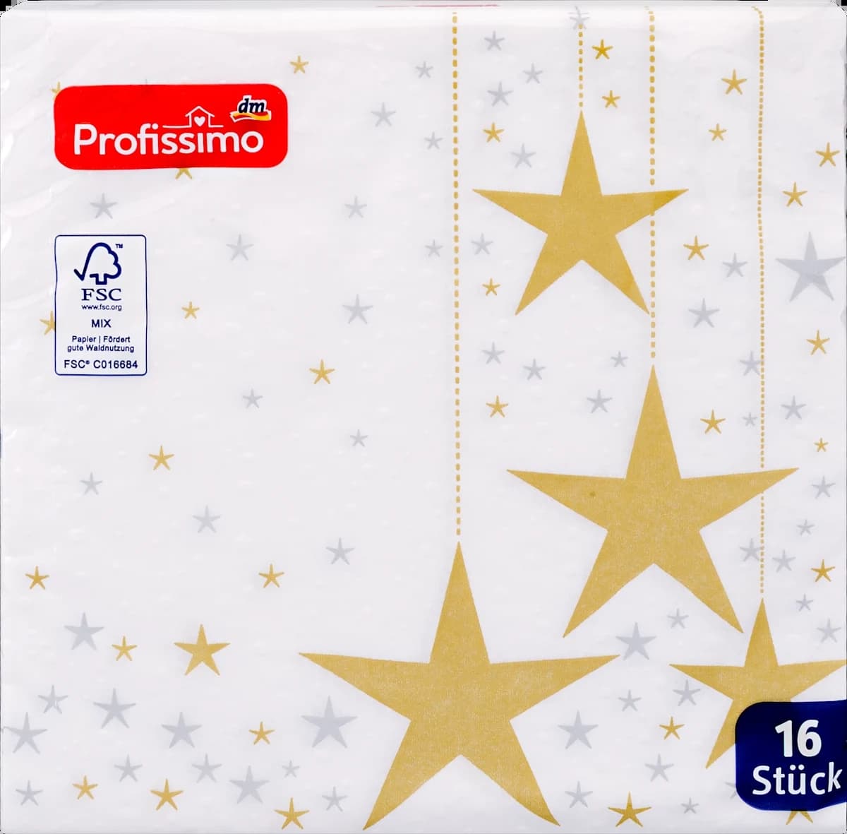 Salvete PROFISSIMO Zvezdana prašina 3sloja 16kom-slika