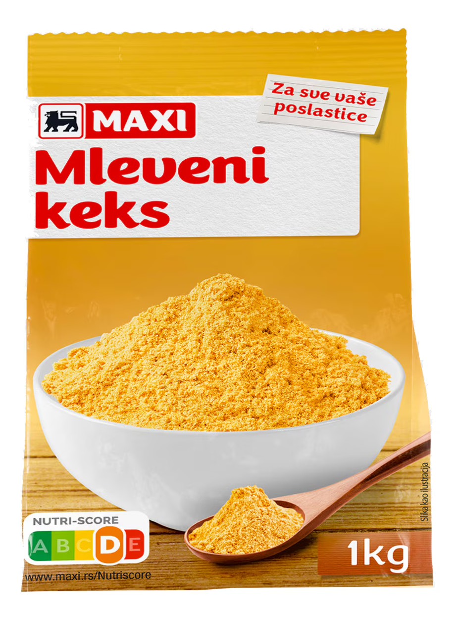 Keks Mleveni Maxi 1 Kg-slika
