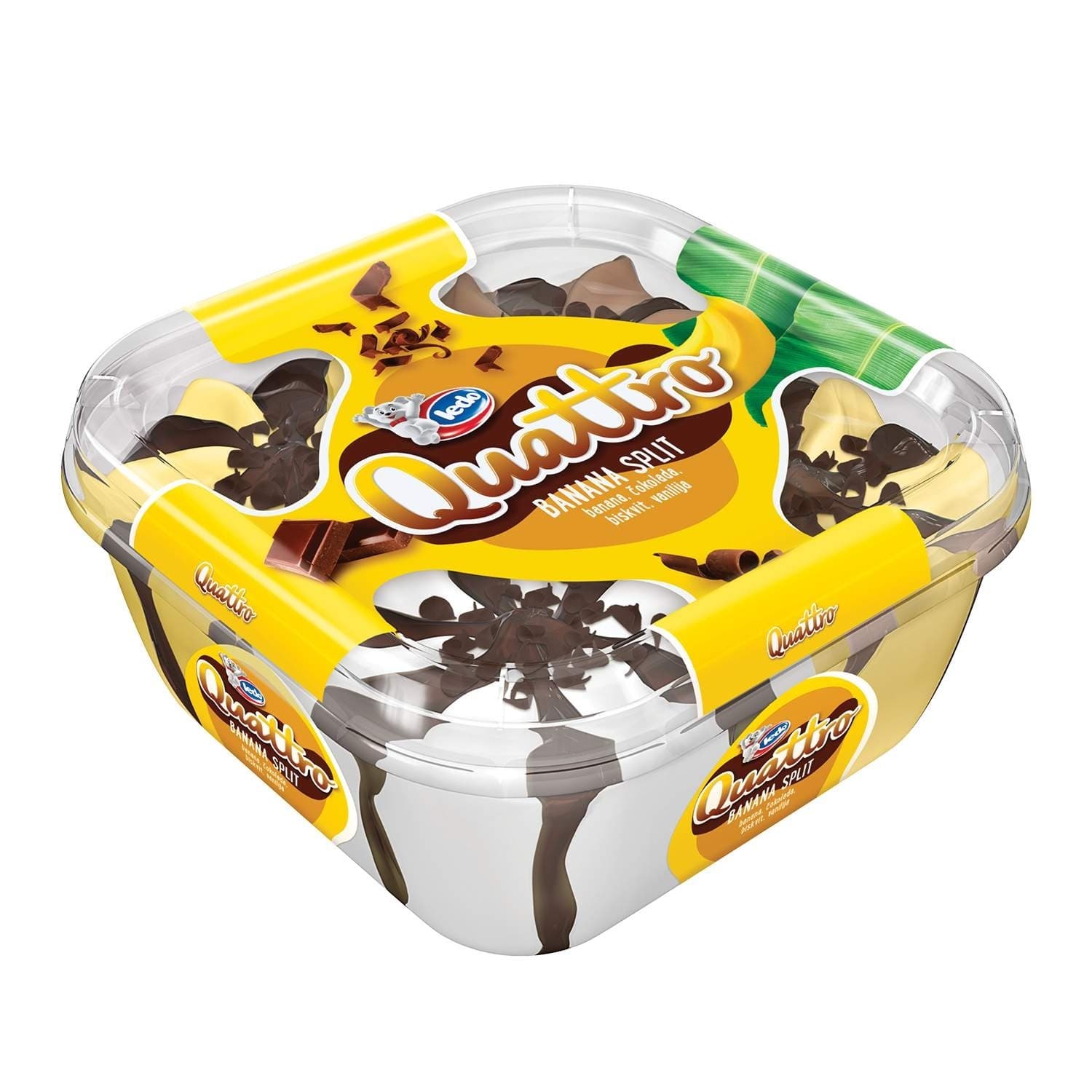 Sladoled Quattro banana split 510g-slika