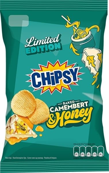 ČIPS CHIPSY X CUT CAMEMBE&HONEY 95G-slika