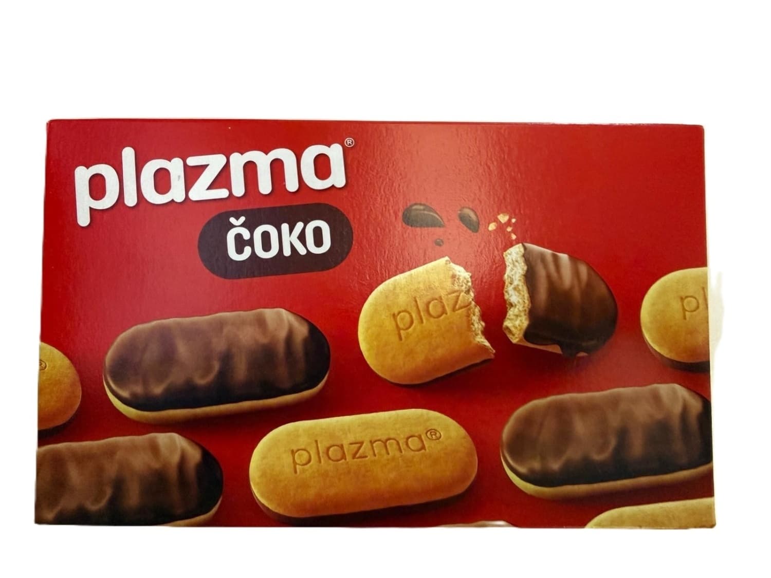 KEKS PLAZMA ČOKO PRELIVEN MLEČNOM ČOKOLADOM 160G BAMBI-slika