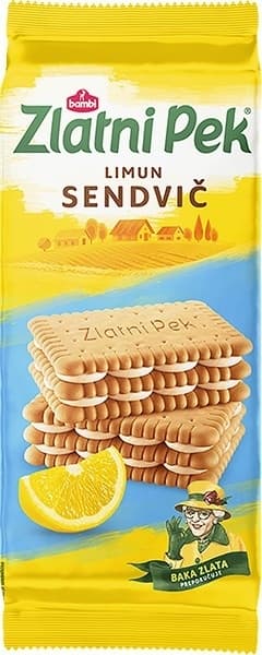 KEKS SENDVIČ ZLATNI PEK LIMUN 36.6G BAMBI-slika