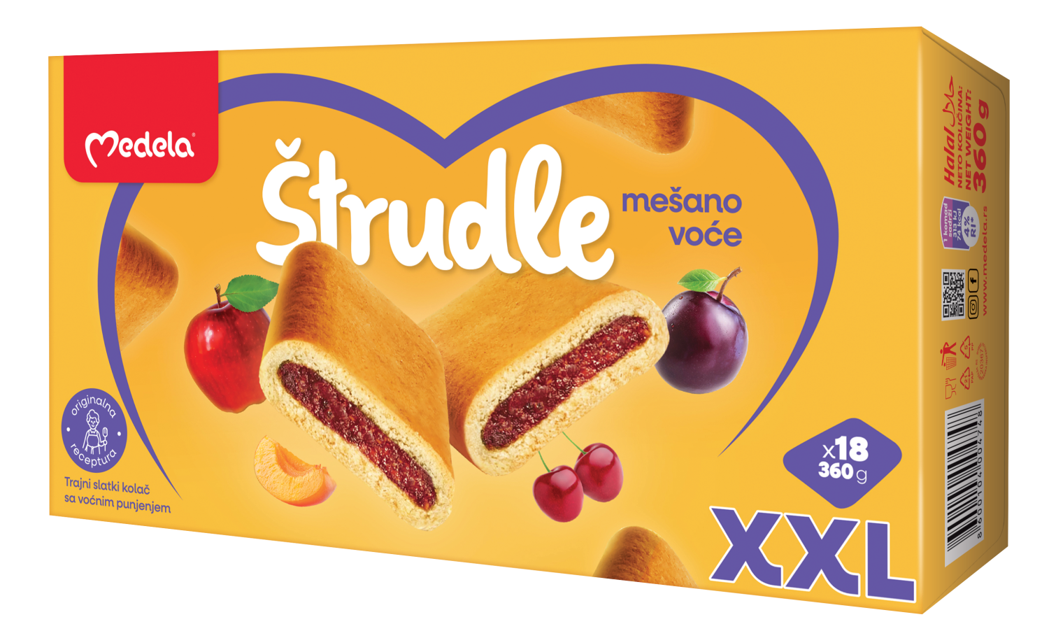 Strudle mesana Medela 360g-slika