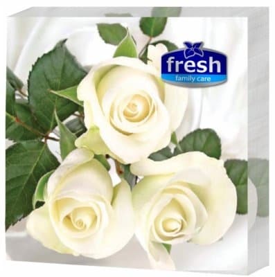 SALVETA FRESH BELE RUŽE 3SL 20/1-slika