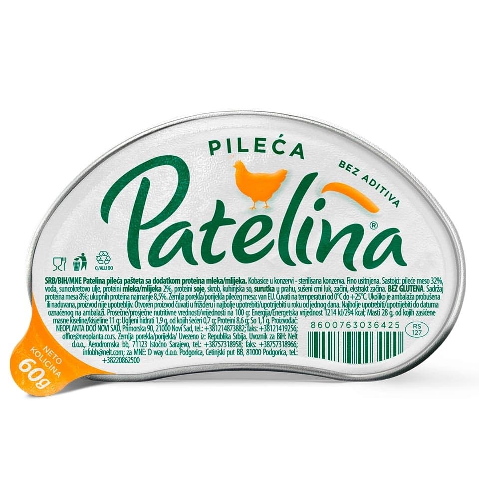 PAŠTETA PILEĆA PATELINA 60G NEOPLAN-slika