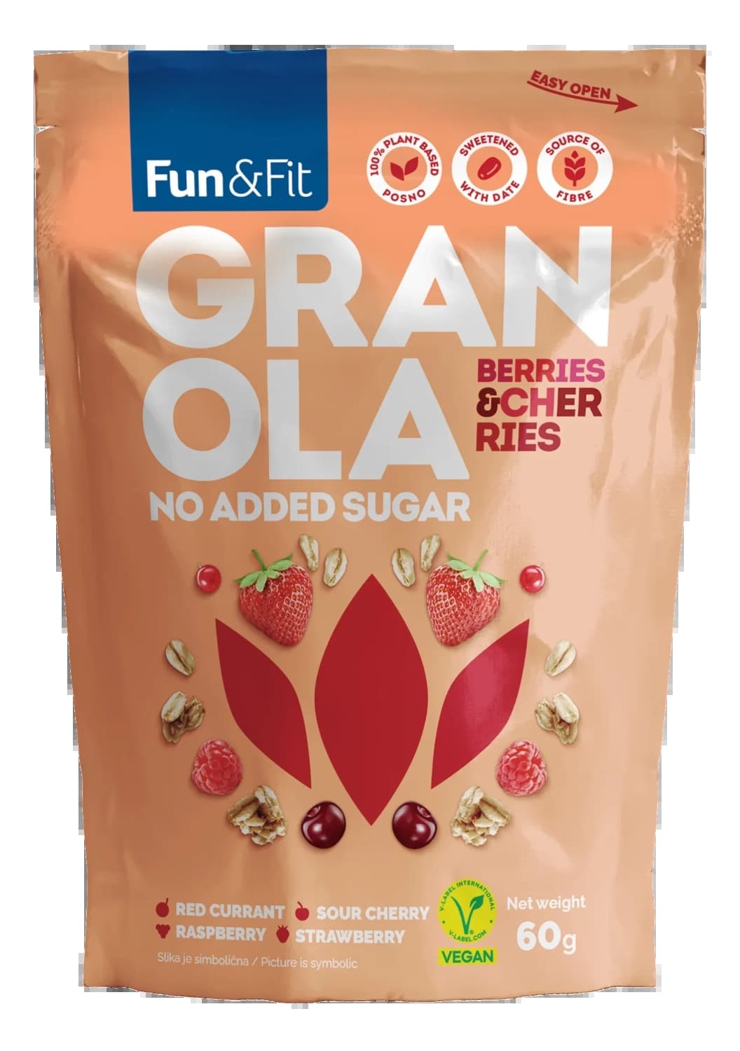 GRANOLA CRVENO VOĆE 60G FUN&FIT-slika