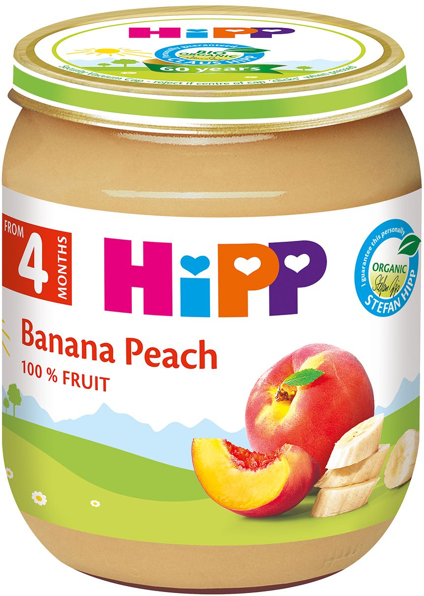 KAŠICA BANANA I BRESKVA 125G HIPP-slika