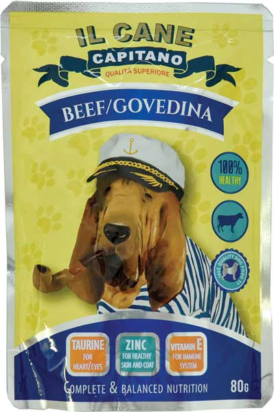 Capitano Govodina 80gr hrana za pse-slika