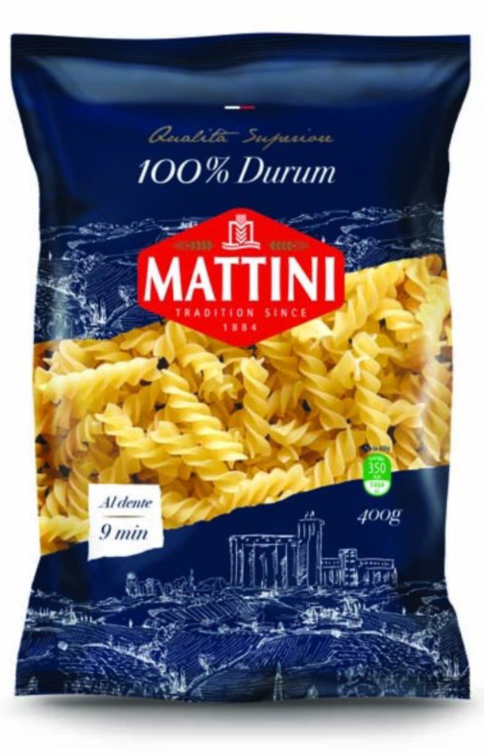 TESTENINA DURUM SPIRALA 400G MATTIN-slika