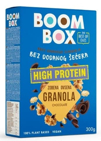 GRANOLA OVS HIGH PROT ČOK 300G BOOM-slika