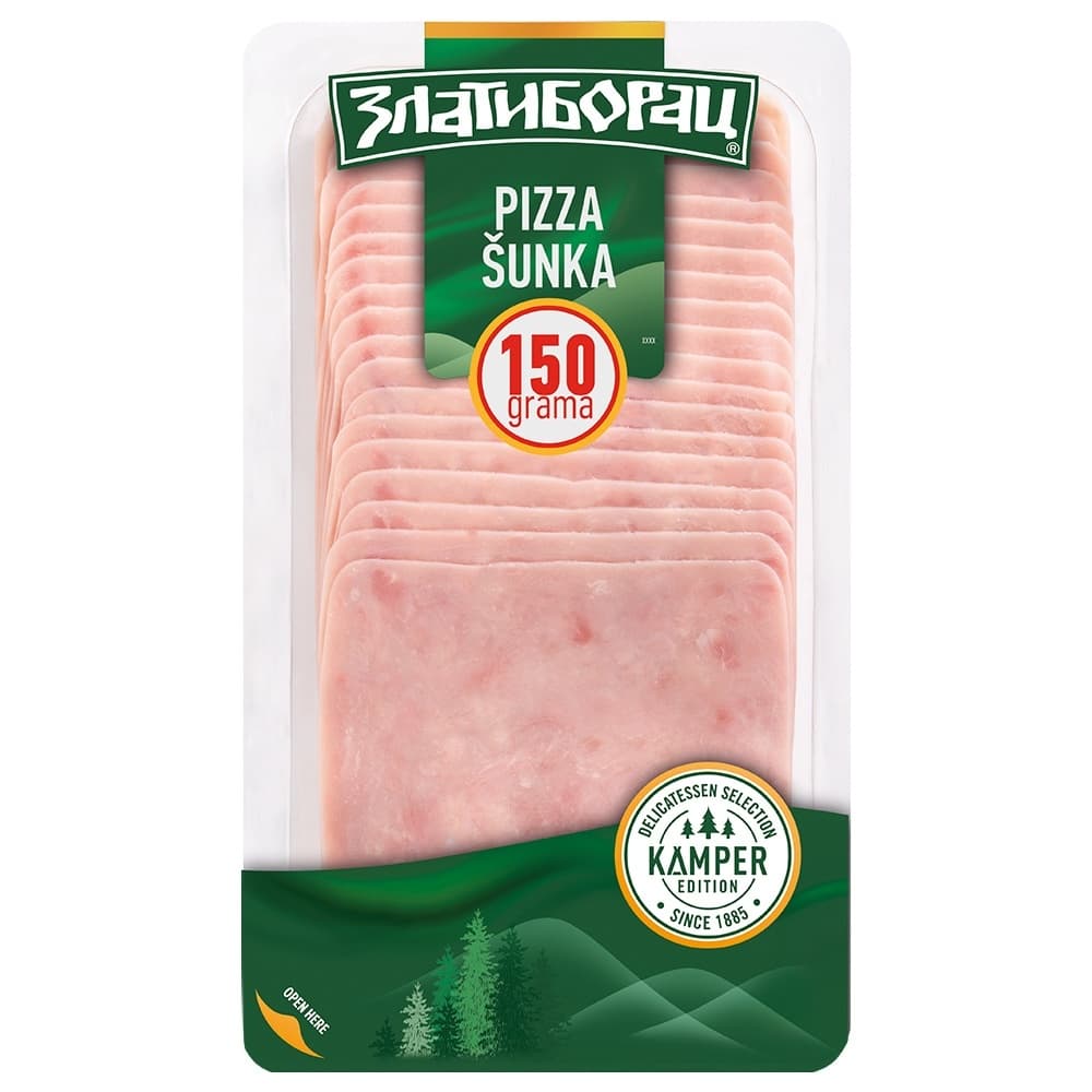 ŠUNKA PIZZA KAMPER SLAJS 150G ZLAT-slika