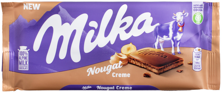Cokolada Nougat creme Milka 85g-slika
