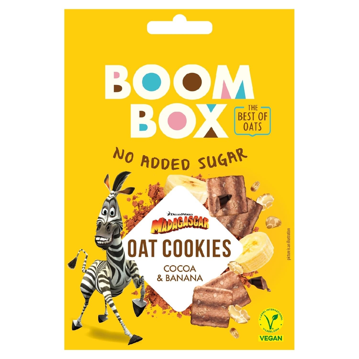 KEKS OVSENI BANANA KAKAO 50GR BOOM BOX-slika