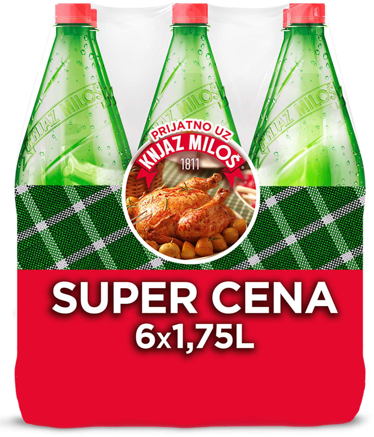 Knjaz Milos 6x1,75l promo pack-slika