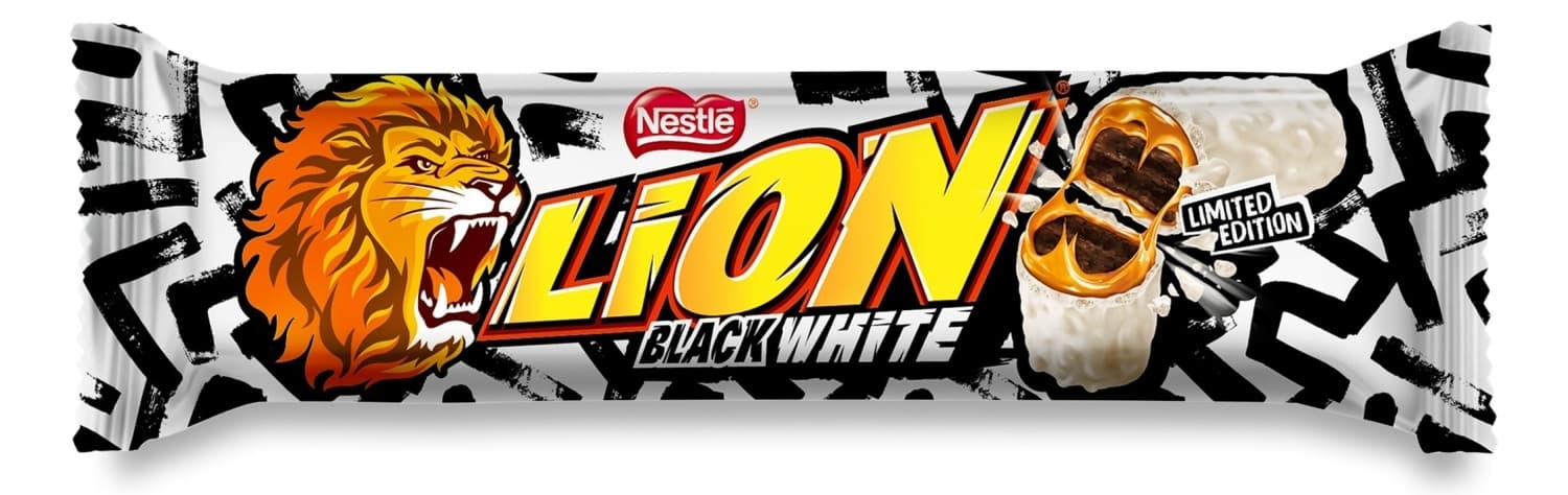 Cokladica crno beli Lion 42g-slika