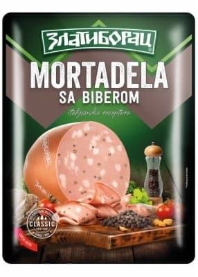 MORTADELA BIBER SLAJS 125G ZLATIB-slika