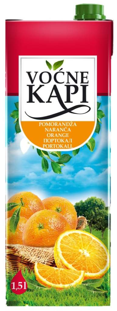 Sok pomorandza Vocne kapi 1,5l-slika