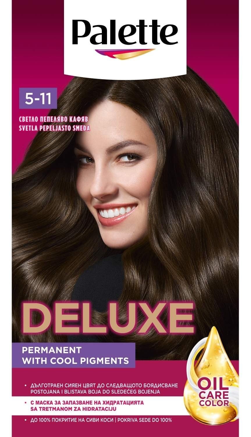 PALETTE Deluxe farba za kosu 5.11 light ash brown-slika