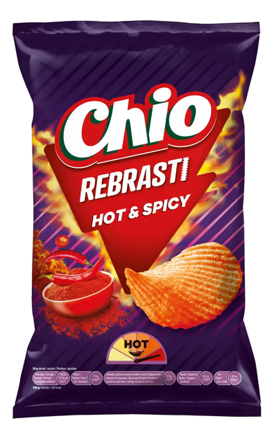 ČIPS CHIO REBRASTI HOT&SPICY 80G-slika