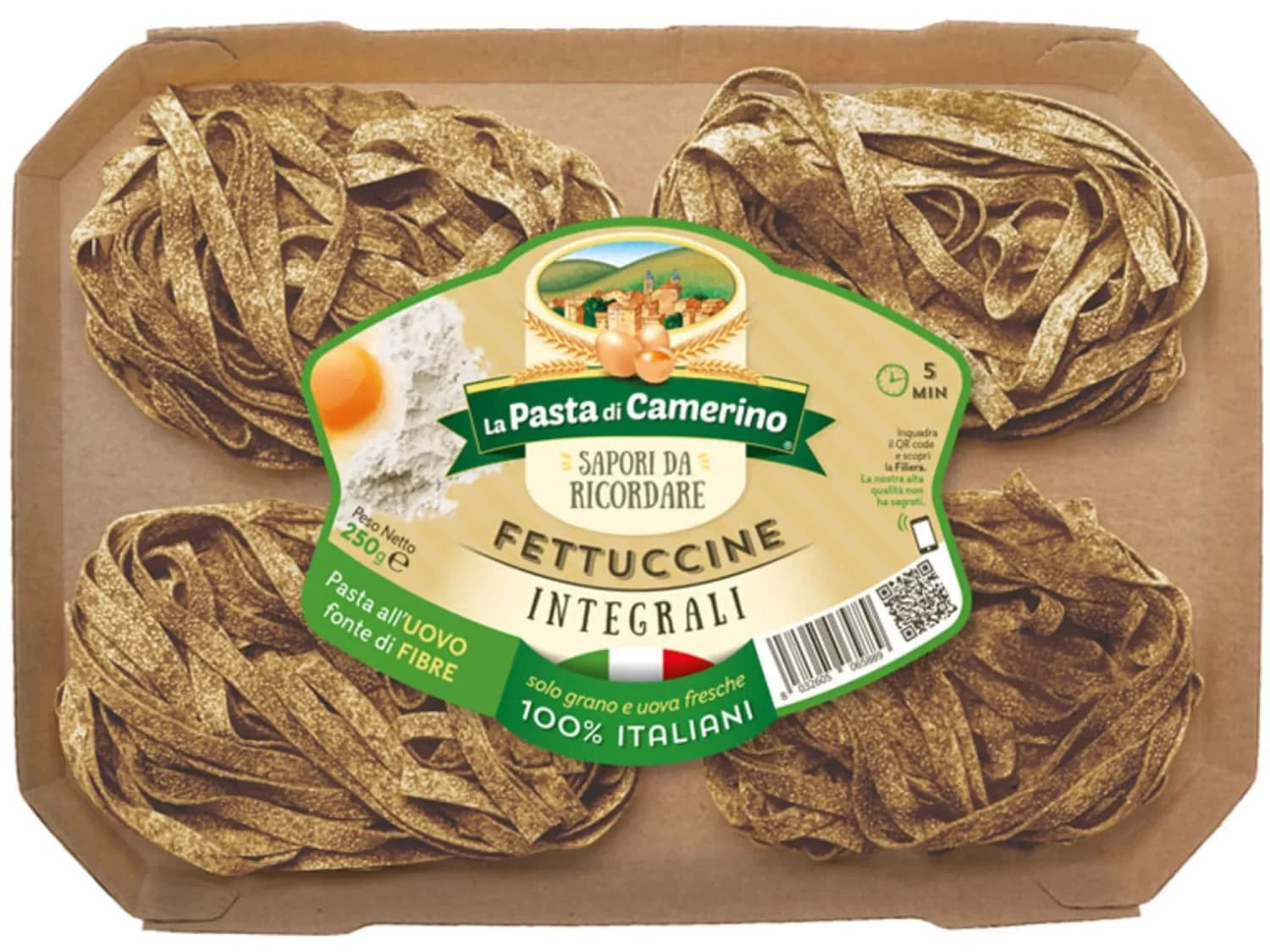 Testenina Fettuccine integ.Camerino 250g-slika