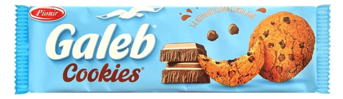 Keks sa cokoladom Cookies Pionir 145g-slika