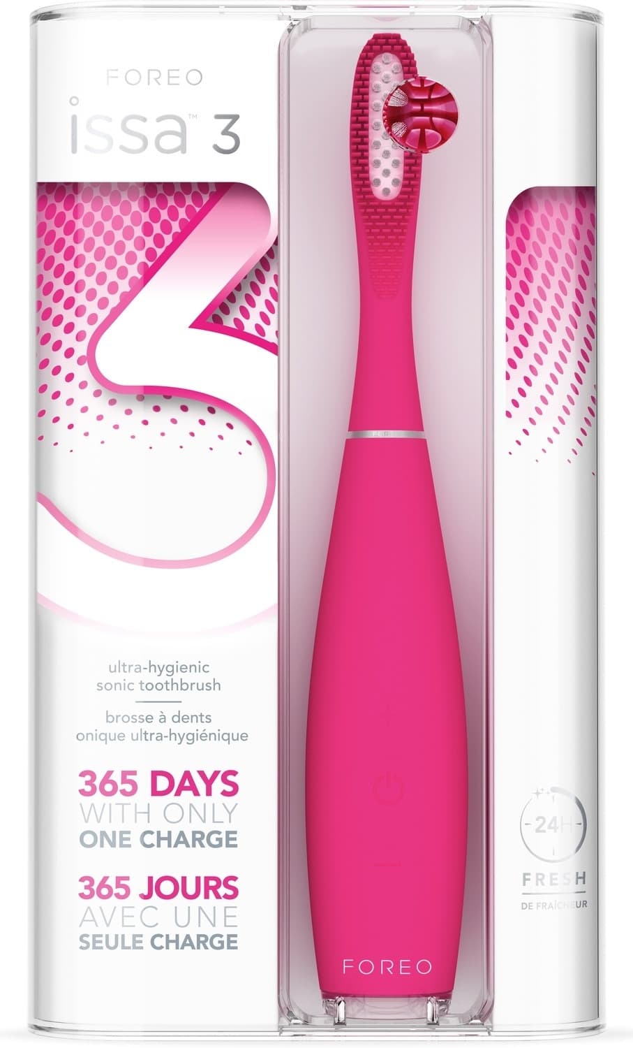 FOREO Issa 3 električna sonična četkica za zube fuchsia-slika