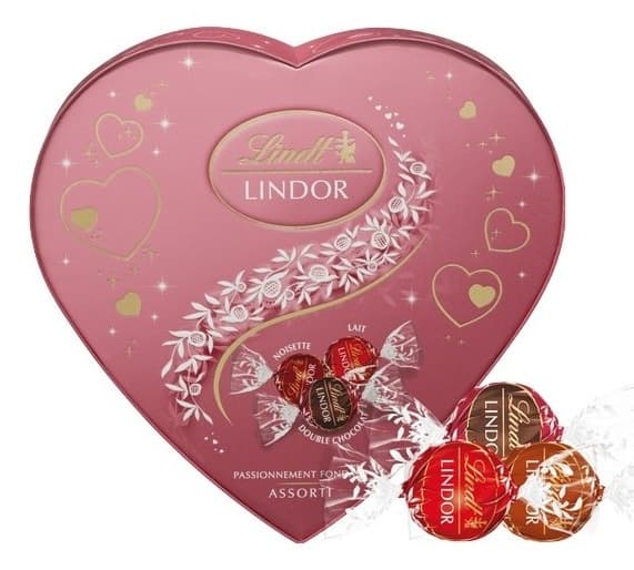 LINDOR SRCE 160g ASSORTED ROSE-slika