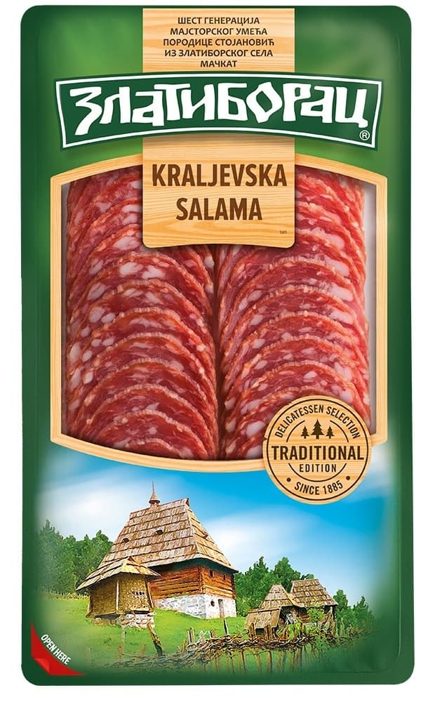 Salama kraljevska Zlatiborac slajs 100g-slika